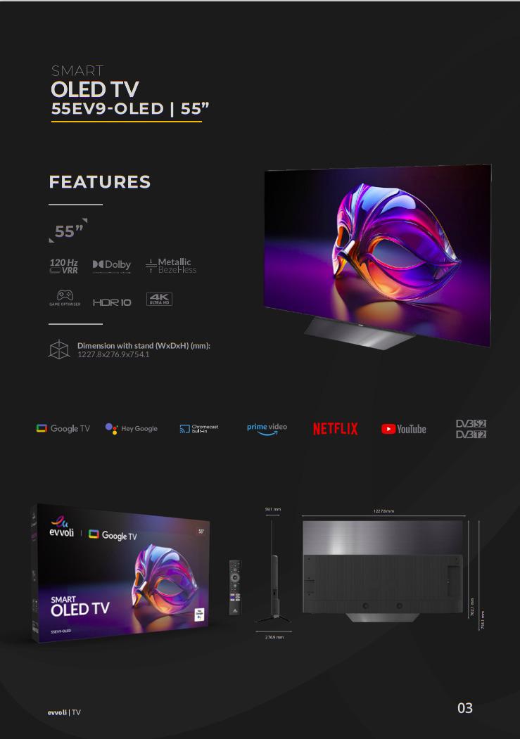 SMART QLED TV 55EV375QG | 55″ - Image 2